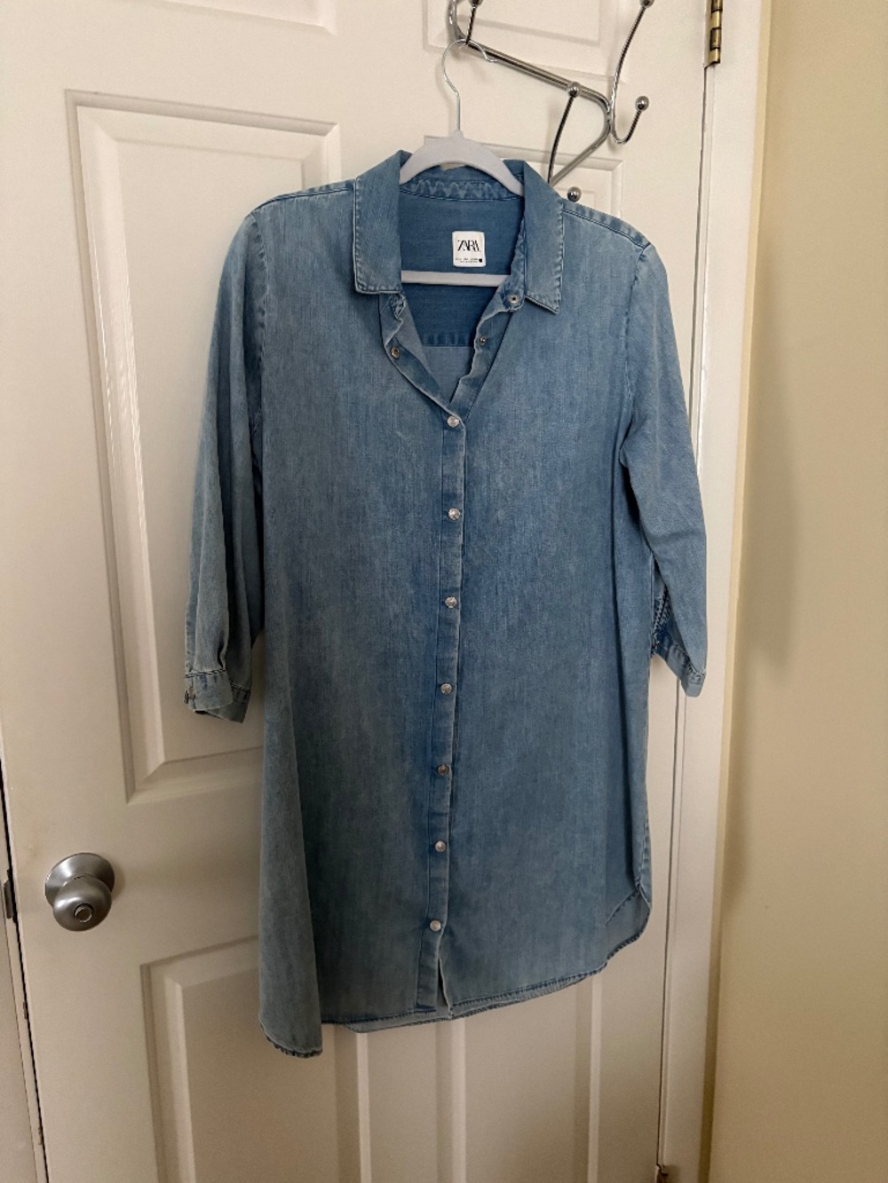 Zara Denim Knee Length Dress